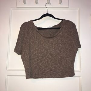 Brown Crop Top